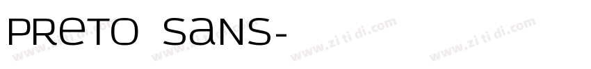 Preto Sans字体转换